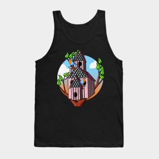 Double Decker Birdhouse Tank Top